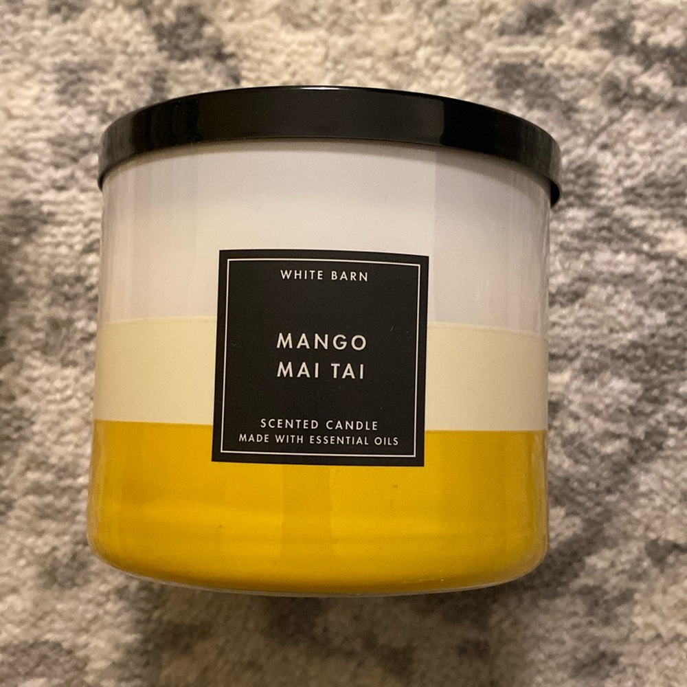 COPY - for Alchemyshop14 
White Barn, Bath and Body Works - Mango Mai Tai candle